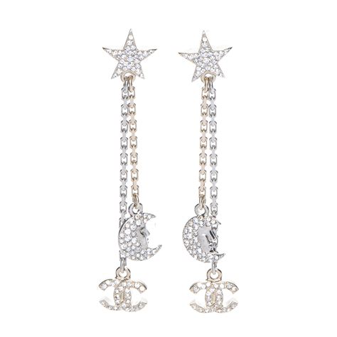 chanel earrings star moon